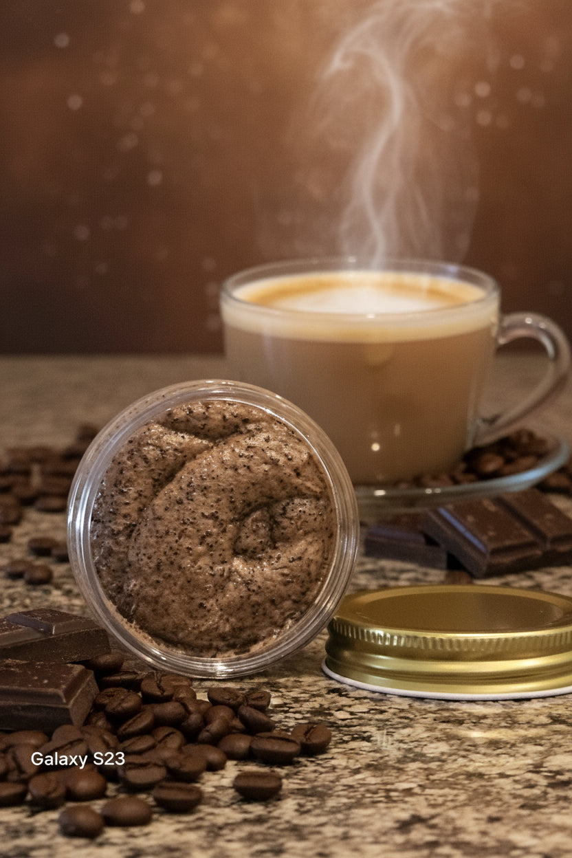 Jersey Mocha Coffee Foaming Scrub